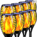TomCare 8 Pack Outdoor Solar Lights Flickering Flames Torch Decorative Garden Lights Solar Powered Waterproof Lighting for Garden Patio Yard Landscape