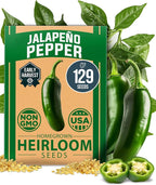 HOME GROWN Root Vegetable & Pepper Seed Kit – 6,929+ Non-GMO USA Seeds – Includes Tendersweet Carrot (6,000), Cherry Belle Radish (800) & Jalapeno Pepper (129) – Heirloom, High Germination