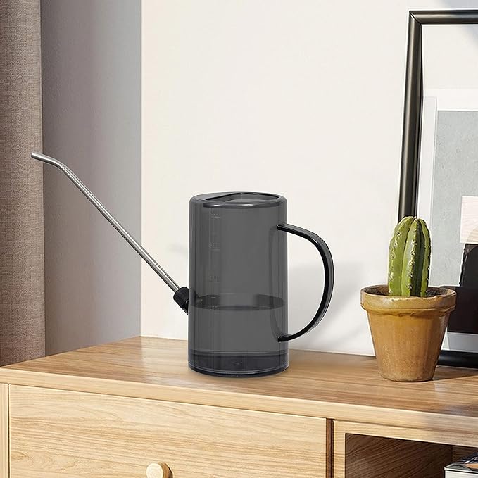 Small Watering Can for Indoor Plants, Long Spout Watering Can Indoor with Sprinkler Head 34oz