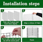 Adnee 10 Packs Wire Plant Protector from Animals - 12" H X 12" D Metal Mesh Plant Cage Covers - Sturdy Garden Bunny Barricades Chicken Wire Cloche for Plants Shrubs Vegetables Flowers