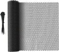 49.2 FT x 15.7 in Roll Mesh Fence, Versatile Black Plastic Fencing & Netting, Cuttable Animal Wire Mesh Fence, Durable Tree Trunk Protector, Suitable for Cat Dog Rabbit Barrier and Plant Protectors
