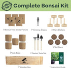 LUOJIBIE Bonsai Tree Kit for Beginners - Unique DIY Japanese Bonsai Trees,Crafts for Adults, Ideal Gardening Birthday Gift for Women & Men,Complete Indoor Plant Kit
