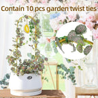 2PCS Small Gold Trellis for Climbing Plants Indoor, Mini Metal Houseplant Climber Support for Potted Plants, Boho Decorative Pot Lattice with Agate for Hoya, Pothos, Ivy, Philodendron