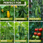 50x50 Cucumber Trellis for Raised Bed - A Frame Garden Trellis for Climbing Plants Outdoor - Cucumbers, Pea, Zucchini, Squash,Tomato, Green Bean, Vine, Watermelon, Melon, Pumpkin