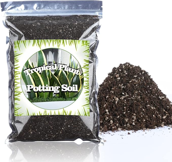 Doter Houseplant Potting Mix 4qt, Fertilized, Perlite Soil for All Types of Indoor House Plants and Tropical Plant