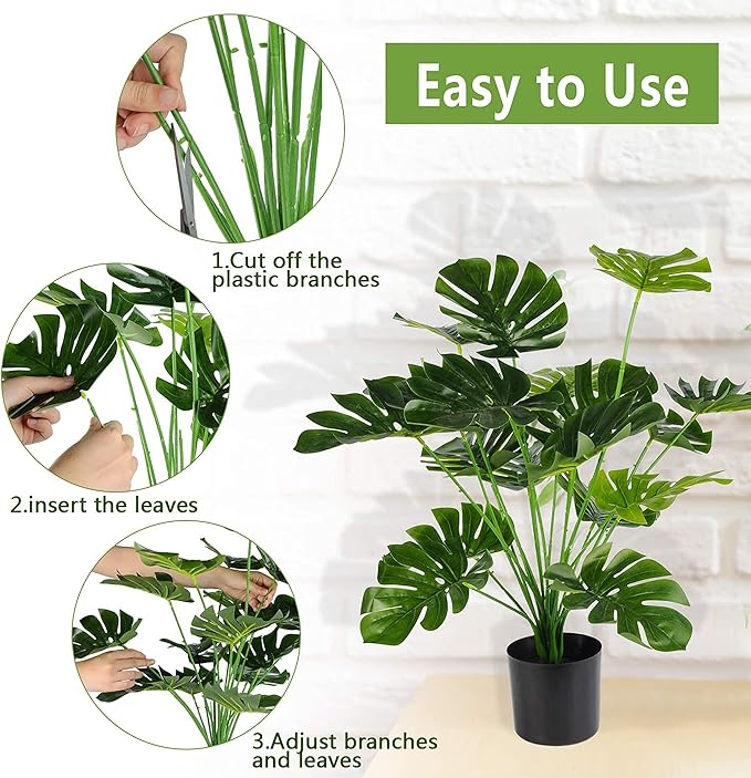 Toopify Fake Plants Large, Artificial Floor Plants Tall for Home Office Living Room Decor Indoor