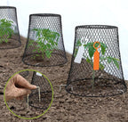 10 Pcs 9"×9" (Multiple Sizes/Quantities Available) Chicken Wire Plant Protectors from Animals, Plant Cage Garden Cloche to Protect Plants Vegetables from Rabbits Squirrels Chicken