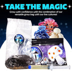 All-In-One Mushroom Grow Kit Bag | Complete Cultivation Kit with Live Cultures, Sterilized Grain Bags, Mushroom Substrate, and Injection port, Easy Grow Various Gourmet Mushroom Species