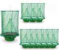 10 Pack Fly Traps Outdoor Hanging, Ranch Fly Traps with Food Bait Tray, Fly Catcher Cage for Indoor or Outdoor Family Farms, Park