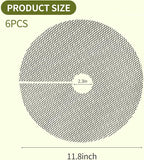 TINSKY 6 Pcs 11.8 Inch Plant Pot Grids-Cuttable Plant Pot Soil Covers Protectors from Animals-Indoor Plant Pot Soil Guard for Outdoor Garden Plant Protection