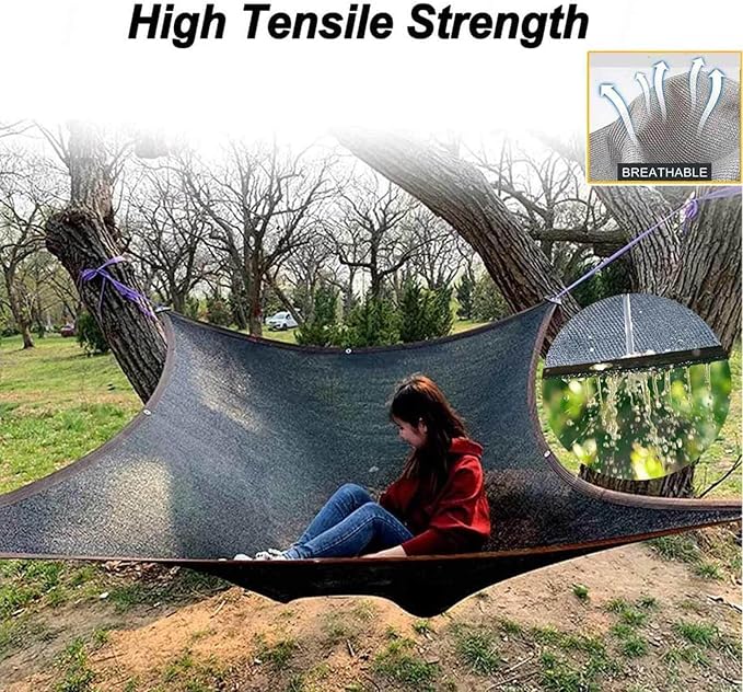 Sail Cloth Sunblock Shade Cloth Pergola Shade Cover Mesh Tarpaulin, Reinforced Shade Netting Mesh Sunscreen for Balconies/greenhouses, Customizable Sizes,black-3x5m