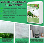 YDSL Plant Covers Freeze Protection 10FT×50FT, 1.06 oz/yd² Floating Row Covers for Garden Beds Pest/Sun Protection, Frost Cloths for Outdoor Plants for Vegetables Flowers Fruits Winter Protection