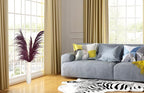 Pampas Grass Decor Tall,Long Pampas, Large Pompas Floral, Elegant Feather Flowers for Wedding Decorations, Living Room Decor (Natural Purple, 4pcs 43.3"(110cm))