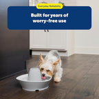 PetSafe Ceramic Pet Fountain – for Cats and Small Dogs – 60 Oz Water Capacity – Whisper-Quiet Water Flow – Great for Shy or Timid Pets – Fresh, Filtered Water
