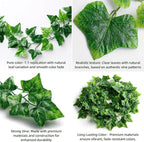 Fake Vines for Room Decor 50 Pack 375 Ft Artificial lvy Greenery Garland Vine Leaves, Leaf Plants Flowers Foliage for Bedroom,Garden Wall.Decor Indoor Outdoor