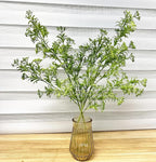 Fake Plants Artificial Plant Simulation Thorn Leaves Shrubs Tall 31 Inch, Faux Persian Flowers Plastic Boston Greenery Bushes Flexible Branches for Indoor Decor Outdoor Wedding Party Decoration 2 Pack
