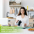 Trappify Hanging Fly Traps Outdoor: Fruit Flies and Flying Insect Trap for Indoor & Outdoor Use I Disposable Sticky Fly Trap Indoor House Pest Control (2 Pack)