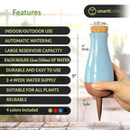 Drip Irrigation Stakes - Extra Large Improved Drip Easy-Refill 4 Week Waterer System with Large Reservoir Bulbs - Automatic Self-Watering Device for Indoor & Outdoor Plants