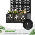 Casaphoria Metal Raised Garden Bed with Trellis, 59"x30"x12" Planter Box for Climbing Plants, Vegetables & Vines, Features Drainage Holes and Privacy Screen, Black-Brick