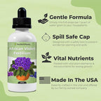 Liquid African Violet Food Drops by Perfect Plants | Fertilizer for Your Live Indoor Flowering Plant Garden | Packed with Premium Nutrients and Plant Foods | NPK 2-2-2 (4oz)