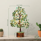 Green Jade Crystal Tree of Life for Luck & Prosperity Decor for Home and Office | Handmade Bonsai for Wealth & Balance and Good Fortune | Perfect Well-Being Gift for Loved Ones