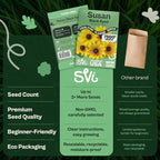 SVI 7500 Black Eyed Susan Seeds (Rudbeckia Hirta) – Black-Eyed Susan Wildflower Seed Packets Bulk, Rudbeckia – Daisy Flower Seeds for Outside & Indoor Flower Garden Containers