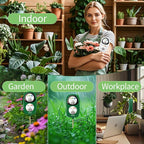 2-in-1 Moisture Meter for Plants, Soil Moisture Meter & PH Meter, Large Dual-Screen Soil Test Kit, Essential Garden Tools for Indoor/Outdoor Plant, Lawn, Farm, No Battery Needed