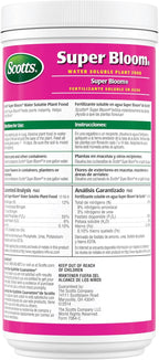 Scotts Super Bloom Water Soluble Plant Food, 2 lb - NPK 12-55-6 - Fertilizer for Outdoor Flowers, Fruiting Plants, Containers and Bed Areas - Feeds Plants Instantly