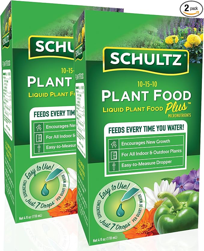 Schultz All Purpose 10-15-10 Plant Food Plus, 4-Ounce [2- Pack]