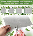 20Pcs Mesh for Plants, Black Garden Netting for Plants to Prevent Soil Leakage (11.8 x 7.8 in / 30 x 20 cm)
