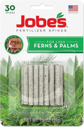 Jobe's Plant Food Fertilizer Spikes, Easy Plant Care for All Ferns and Palm Plants, 30 Count
