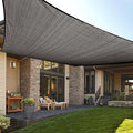 LOVE STORY Custom Size 6'x9' Dark Grey Sun Shade Sail Rectangle UV Block Canopy Patio Sail Sunshades Fabric for Outdoor Garden Carport (We Make Custom Size)