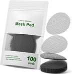 LE TAUCI Plant Pot Hole Mesh Pads, 2-Inch Round Flower Pot Drainage Covers, Prevent Soil Loss, Durable Reusable, Bonsai Bottom Grid Mat, Gardening Essentials, 100-Pack