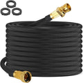 25ft Garden Hose – Lightweight & Flexible Water Hose, Leak-Proof Fabric & Non-Expandable with Shut-Off Valve for Yard, Outdoor Watering, Car Wash & RV