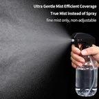 Cleaning Spray Bottles for Plants Misters for Inside, 2 Pack 10 oz Squirt, Water Spray Bottle Mist Sprayer, No Leak Hair Mister Empty with Adjustable Nozzle (Transparent)