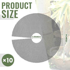 Newtay 10 Pcs 12'' Plant Pot Grid Soil Protector Covers Thickened Flower Protectors from Animals Black Cuttable Flower Grid Cat Digging Stopper for Indoor Outdoor Garden