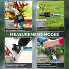 MOES Water Flow Meter with Brass Inlet Metal Thread, Measure Gallon/Liter Consumption and Flow Rate for RV Water Tank Filling, Outdoor Garden Hose Watering, Lawn Sprinkler and Nozzle Sprayer