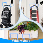 PeoMev Hose Holder Wall Mount - Metal Hose Hook Garden Hose Rack Heavy Duty Water Hose Reels for Outside Water Hose, Extension Cords