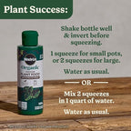 Miracle-Gro Organic Indoor Plant Food, Liquid Plant Food for Houseplants, Flowers, Vegetables, and Herbs, 1-0.5-1 NPK, 8 fl. oz., 2-Pack