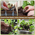 Legigo 200 Pcs 40mm Seed Starter Peat Pellets Pods for Seedlings- Compressed Seed Starting Pellets Seed Starter Pods Plugs Soil Peat Pods for Starting Seeds, Garden Planting Herb Flower Vegetables