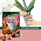 Better-Gro Special Orchid Mix - Premium Grade Orchid Bark Potting Mix for Potting, Repotting, Enhanced Drainage, Air Flow & Root Ventilation, for Phalaenopsis, Cattleyas, Dendrobiums, 8 Quarts