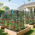 5 Pack Wire Plant Protector, 16"x12" Detachable Metal Plant Protectors Mesh, Garden Plant Protectors for Shrubs Flowers Vegetables to Keep Rabbit & Chicken Animals Out