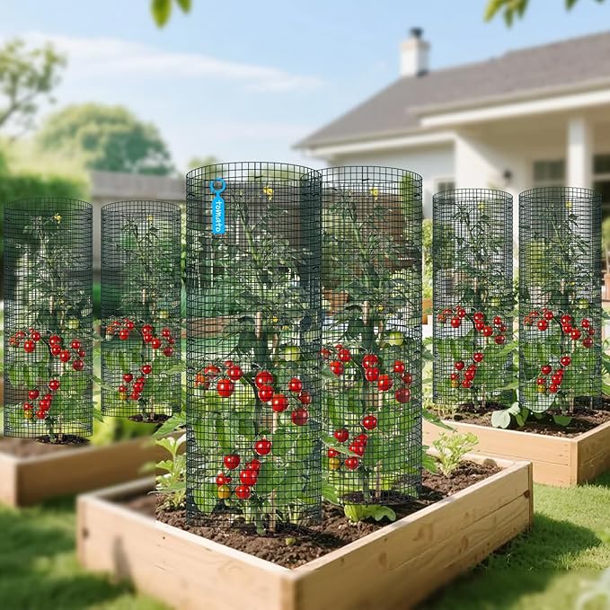 5 Pack Wire Plant Protector, 16"x12" Detachable Metal Plant Protectors Mesh, Garden Plant Protectors for Shrubs Flowers Vegetables to Keep Rabbit & Chicken Animals Out