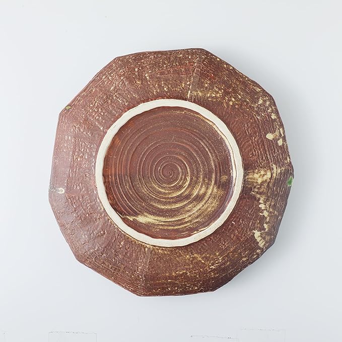 Wazakura Minoyaki Series Round Ikebana Flower Vase Made in Japan, Arrangement Pottery Supplies - Lily Pad