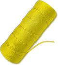 Yellow Mason Line String Line - #18 Braided Nylon String - 500 Ft Length - Nylon Twine for Gardening Or Masonry Tools - Perfect Construction String for A String Level, Twine String for Gardening