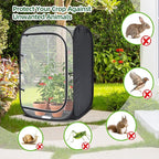 Ohuhu 36'' Garden Mesh Plant Cover, 2 Pack Pop Up Plant Protector Strawberry Cover Garden Net Cage Wind Protection for Plants Outdoor with Storage Bag 24 x 24 x 36 Inches