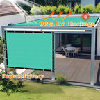 Shade&Beyond Customized Size 90% Sun Shade Cloth with Grommets, 7' X 14' Pergola Shade Cover Canopy, Mesh Tarp Sun Screens for Patio, Outdoor, Garden, Backyard GN01, Turquoise