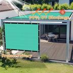 Shade&Beyond Customized Size 90% Sun Shade Cloth with Grommets, 6' X 20' Pergola Shade Cover Canopy, Mesh Tarp Sun Screens for Patio, Outdoor, Garden, Backyard GN01, Turquoise