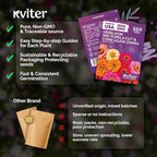 KVITER 550 Cut and Come Again Zinnia Seeds for 2026 (Zinnia elegans) — Pumila Double Blooms Zinnia Mix, Heirloom & Non GMO — Ideal Cut Flower Seeds for Planting in Garden, Containers, Cutting Beds
