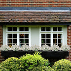 15 Bundles Artificial Flowers UV Resistant Outdoor Plants No Fade Faux Plastic Shrubs Fake Silk Flowers Window Box Garden Porch Home Decoration(White)
